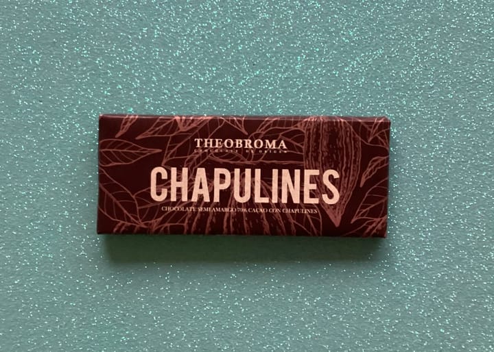 Chocolate 70% con chapulines